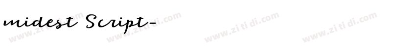 midest Script字体转换 midest Script字体转换